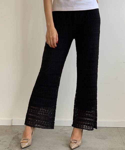 パターンレースワイドパンツ フューティアランド Futier Land D Fashion