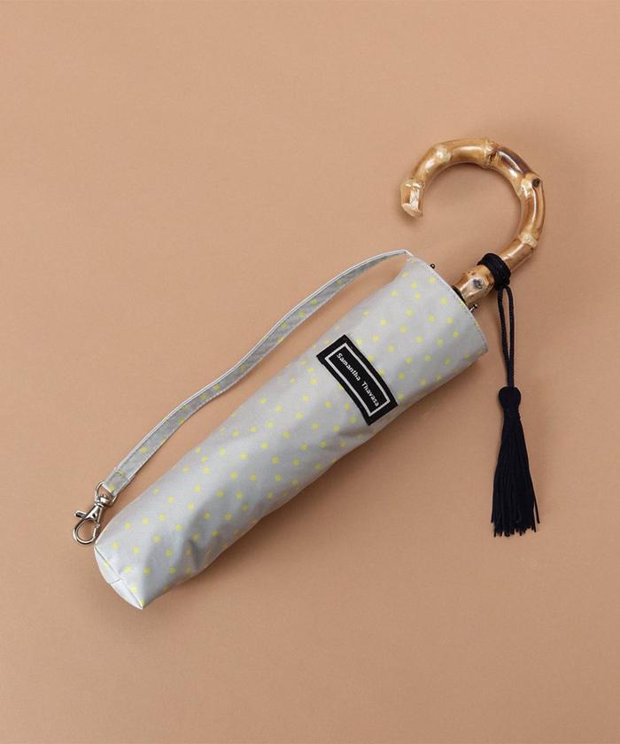 柔らかい セール 50%OFF】バンブーハンドル折り畳み傘(503248595 ラウンド用品・アクセサリー