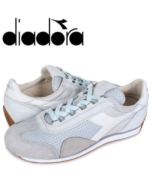 ディアドラ Diadora ヘリテージ エキップ イタリア スニーカー メンズ Heritage Equipe Italy ライト ブルー 504 ディアドラ Diadora D Fashion