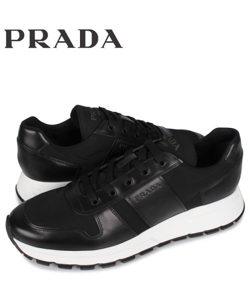 プラダ Prada スニーカー メンズ Prax 01 Sneaker Nylon ブラック 黒 4e3463 プラダ Prada D Fashion
