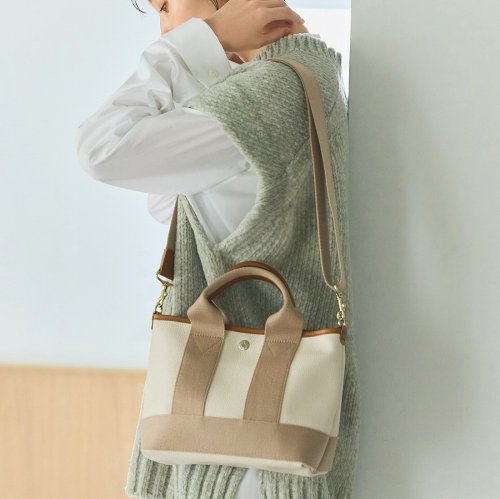 スコッチグレイン ネオレザー ミニ トート バッグ ショルダー付き S トプカピブレス Topkapi Breath D Fashion