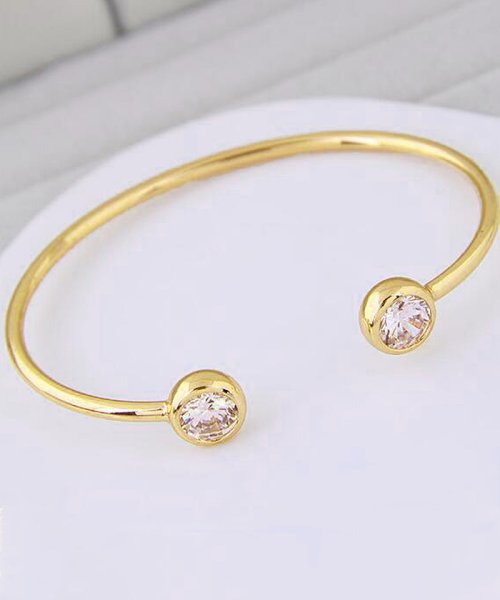 セール バングル レディース ラインストーン ブレスレット ゴールド バングル シルバー アクセサリー シンプル ジュエリー おしゃれ ミニミニストア Miniministore D Fashion