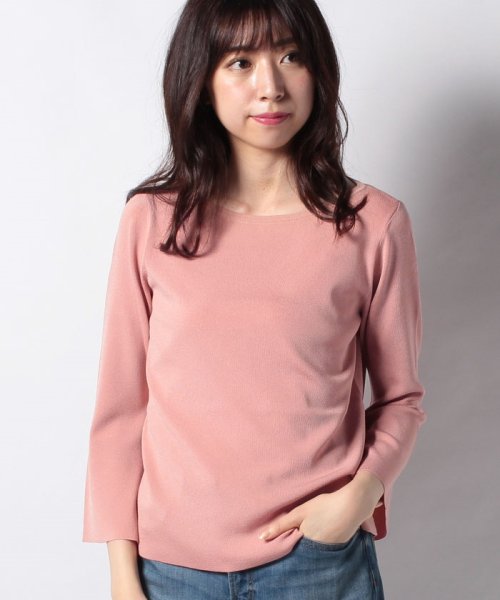 セール 竹内由恵さん着用 スリットスリーブニット ナチュラル ビューティー Natural Beauty D Fashion