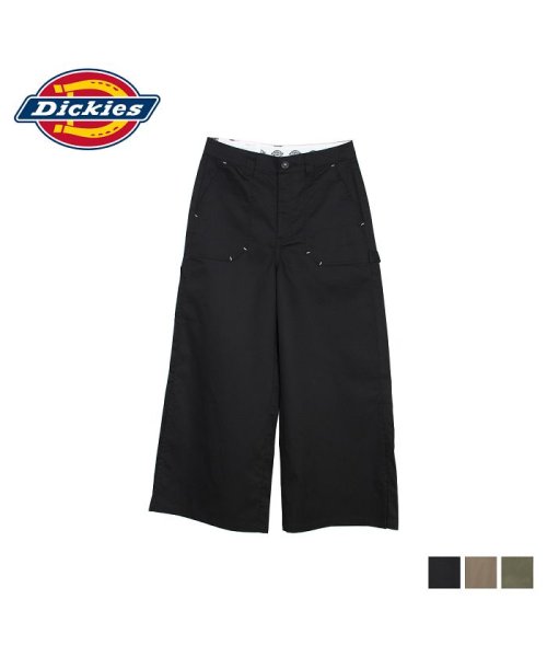 クーポン ディッキーズ Dickies ワークパンツ パンツ ワイドパンツ レディース Twill Wide Legpants ブラック ベージュ カーキ 黒 Dk007 ディッキーズ Dickies D Fashion