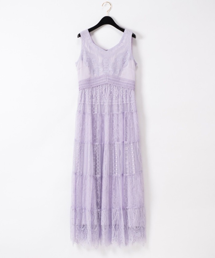 セール 60%OFF】レース刺繍ロングワンピース(503266008 セール 60%OFF】レース刺繍ロングワンピース(503266008