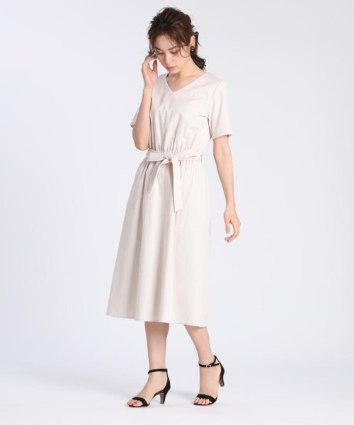 セール コードレーンリボンベルトワンピース クリアインプレッション Clear Impression D Fashion
