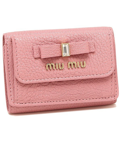 セール 24%OFF】ミュウミュウ 折財布 レディース MIU MIU 5MH021 2D7A ...