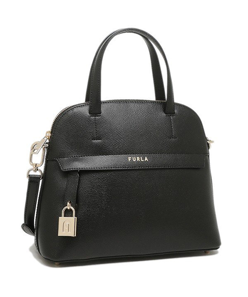 フルラ パイパー ブラック 2way ハンドバッグ FURLA レディースバッグ FURLA - 【極美品/カード付】フルラ パイパー 2way ショルダー