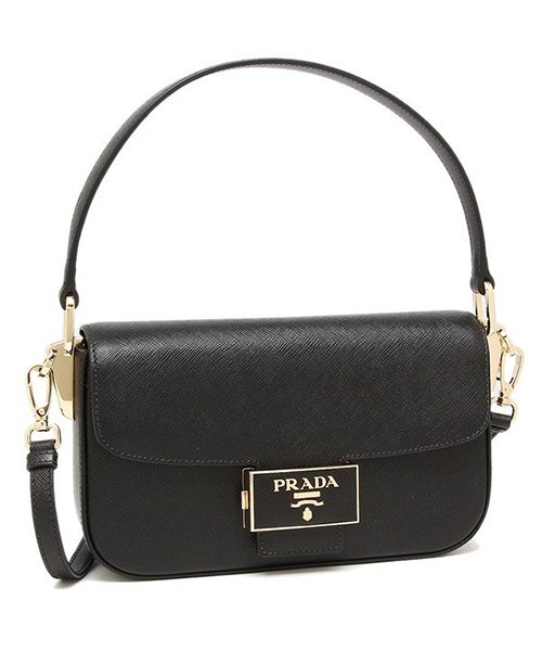 セール プラダ ハンドバッグ ショルダーバッグ レディース Prada 1bd223 Nzv F0002 Ouo ブラック プラダ Prada D Fashion