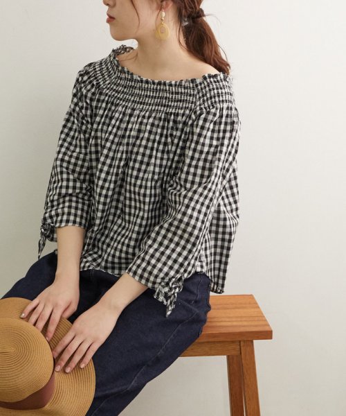 セール 48%OFF】【2WAY】ギンガムチェックブラウス(503294656) | ロペ 