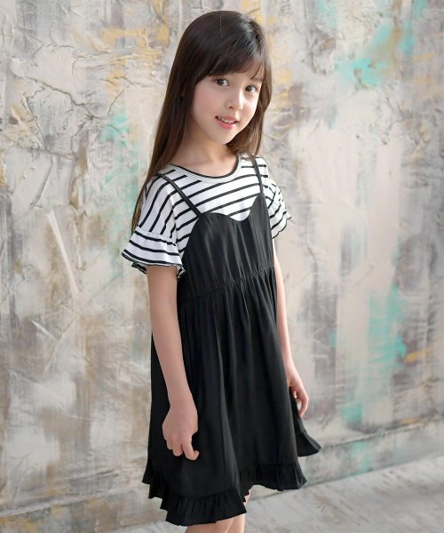 セール 50 Off 重ね着風半袖ワンピース 子供服bee 子供服bee D Fashion セール 50 Off 重ね着風半袖ワンピース 子供服bee 子供服bee D Fashion