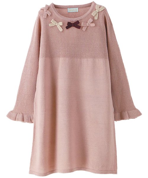セール リボンニットワンピース 140 165cm 503298652 キャサリンコテージ Catherine Cottage D Fashion