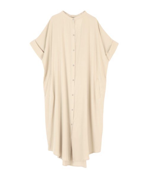 バックベルトロングシャツワンピース ミエット Miette D Fashion バックベルトロングシャツワンピース ミエット Miette D Fashion