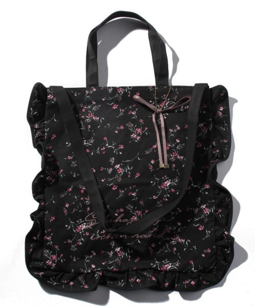 セール フラワーフリルキャンバストート ミッシュマッシュ Misch Masch D Fashion セール フラワーフリルキャンバストート ミッシュマッシュ Misch Masch D Fashion