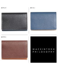 MACKINTOSH PHILOSOPHY/マッキントッシュ フィロソフィー MACKINTOSH PHILOSOPHY カードケース 名刺入れ 定期入れ メンズ 本革 CARD CASE ブラック ネイ/503017048