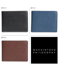 MACKINTOSH PHILOSOPHY/マッキントッシュ フィロソフィー MACKINTOSH PHILOSOPHY 財布 二つ折り メンズ 本革 BI－FOLD WALLET ブラック ネイビー チ/503017050