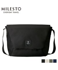 MILESTO/ミレスト MILESTO バッグ ショルダーバッグ メッセンジャーバッグ メンズ レディース MESSENGER BAG L ブラック ホワイト グレー ネイビ/503017702