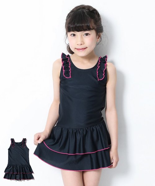 セール 女児フリルワンピーススクール水着 デビロック Devirock D Fashion