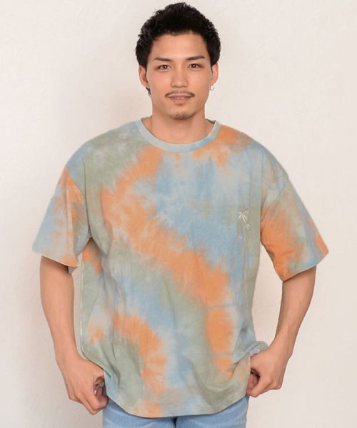 Cavaria キャバリア タイダイ染めビッグシルエットtシャツ キャバリア Cavaria D Fashion