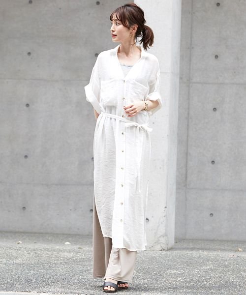 スラブ楊柳半袖ワンピース Happy急便 By Verita Jp Happy Exp D Fashion