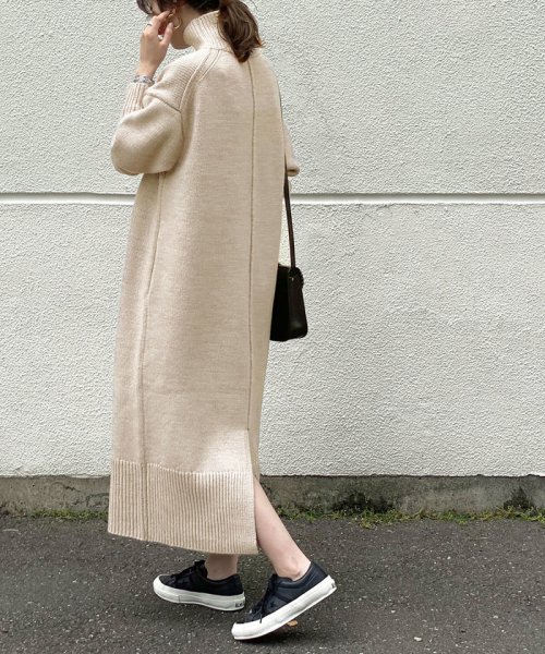 Web限定 タートルバックスリットニットワンピース アダム エ ロペ Adam Et Rope D Fashion Web限定 タートルバックスリットニットワンピース アダム エ ロペ Adam Et Rope D Fashion