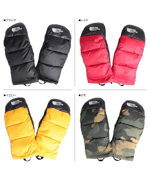 セール ノースフェイス The North Face ヌプシ 手袋 グローブ メンズ Nuptse Mitt ブラック レッド イエロー カモ 黒 Nf0a4sfz ザノースフェイス Thenorthface D Fashion