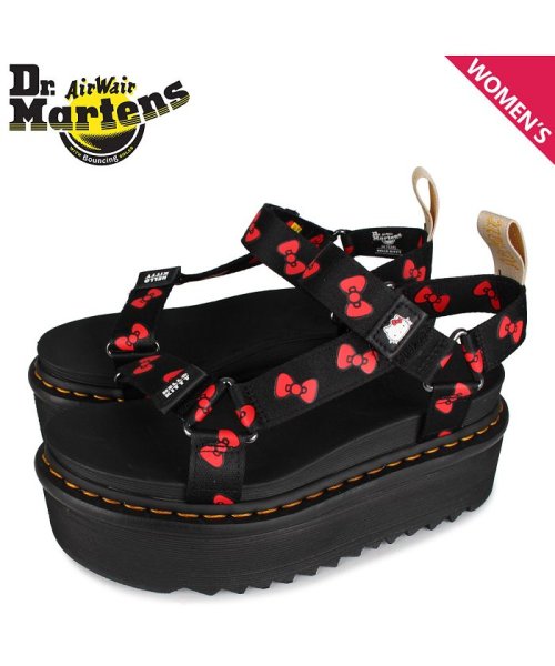 セール ドクターマーチンdr Martensサンダルスポーツサンダルヴィーガンハローキティレディースコラボ厚底veganhellokittyブラック黒r ドクターマーチン Dr Martens D Fashion