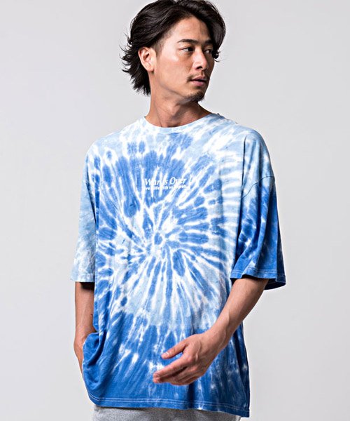 Cavaria キャバリア サークルタイダイ染めクルーネック半袖tシャツ キャバリア Cavaria D Fashion