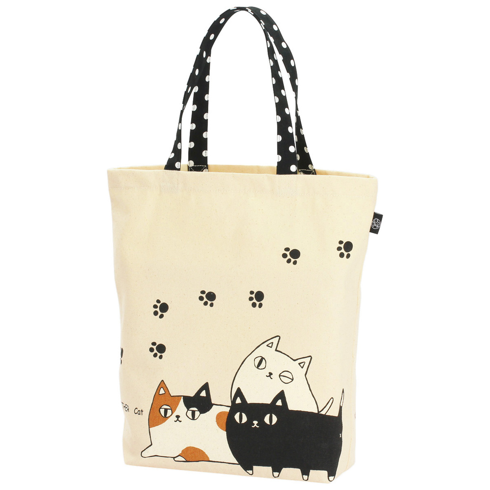 ノーブランド No Brand 猫三兄弟 トートバッグ(503354672