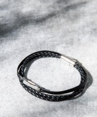 Rocky Monroe/ロッキーモンロー Rocky Monroe レザーブレスレット 本革 牛革 メンズ レディース アクセサリー ステンレス シンプル カジュアル バングル ペア /503358160