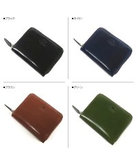 IlBussetto/イルブセット Il Bussetto 財布 二つ折り ラウンドファスナー メンズ レディース 本革 ROUNDZIP MINI WALLET ブラック ネイビー/503016620