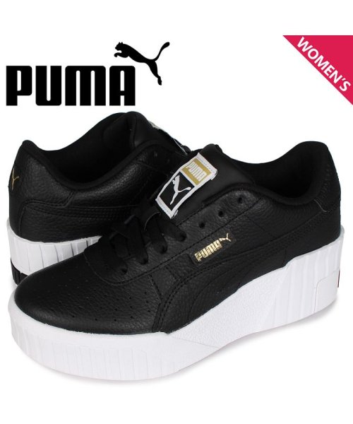 プーマ Puma カリ ウェッジ スニーカー レディース 厚底 Cali Wedge ブラック 黒 プーマ Puma D Fashion