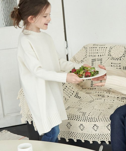 セール 57 Off Kids 静電気防止 バックスリットハイネックニットワンピース ロぺピクニックキッズ Rope Picnic Kids D Fashion