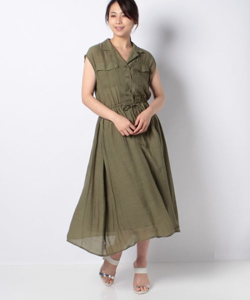 セール 開襟フレンチ前開きワンピース オリーブデオリーブ Olive Des Olive D Fashion セール 開襟フレンチ前開きワンピース オリーブデオリーブ Olive Des Olive D Fashion