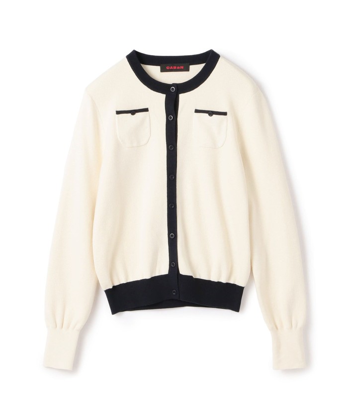 TVドラマ着用】CABaN コットンカシミヤ バイカラークルーネック TVドラマ着用】CABaN コットンカシミヤ バイカラークルーネック