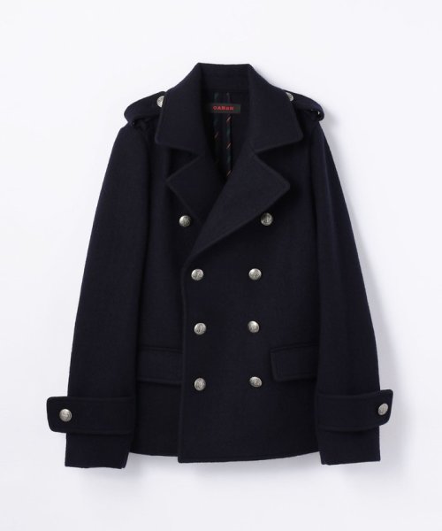 圧縮ウール Pコート Caban Caban D Fashion