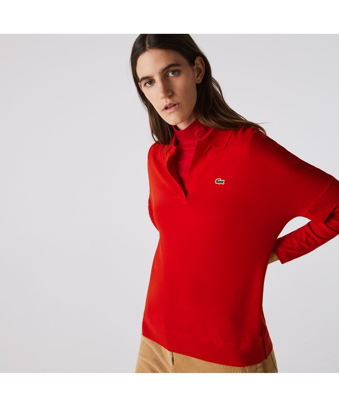 ラコステ LACOSTE リラックスフィットピケポロシャツ（半袖