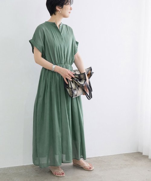 セール 30 Off コットンシルクタックワンピース アダム エ ロペ Adam Et Rope D Fashion