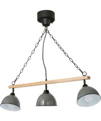 BRID/GENDER WOOD ROD 3BULB PENDANT LAMP （電球あり）/503357283