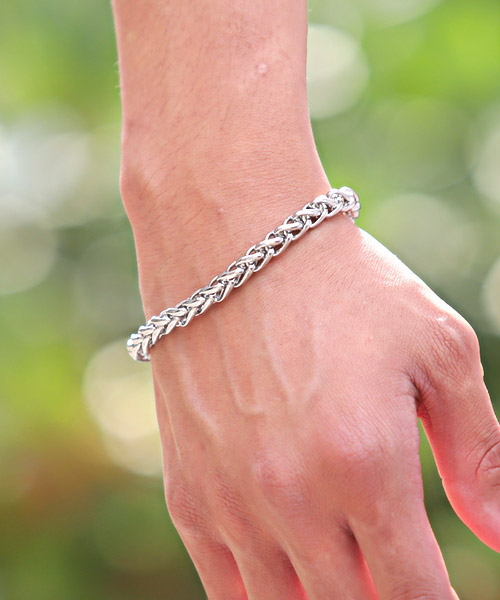 ステンレス ブレスレット メンズ チェーンブレスレット ハワイアンジュエリー 医療用ステンレス 316L スティール ピンク イエロー 男性用 リンク ライオンハート ブレスレット メンズ WEB限定コンフォート