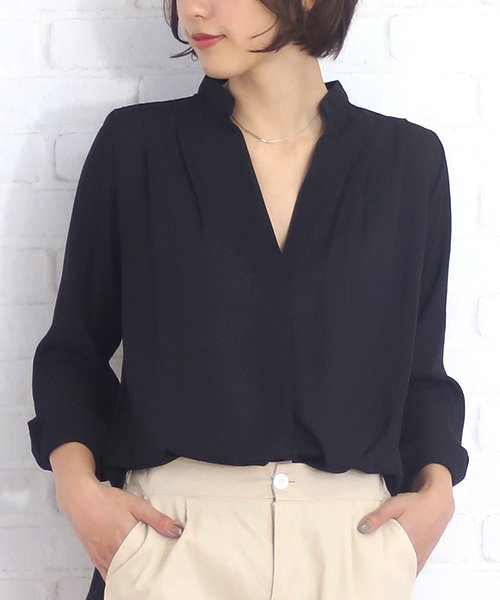 セール 長袖 シフォンブラウス 長袖 トップス レディース シフォン オフィス フォーマル カットソー 春 夏 秋 冬 503381635 アミュレット Amulet D Fashion