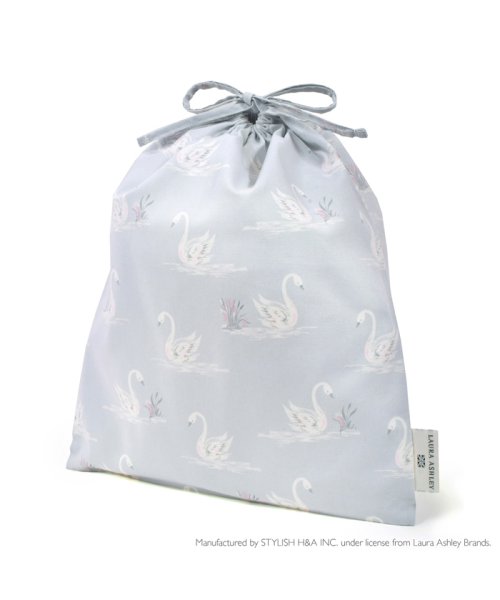 Laura Ashley 巾着 大 体操服袋 Swans ローラアシュレイ Laura Ashley D Fashion