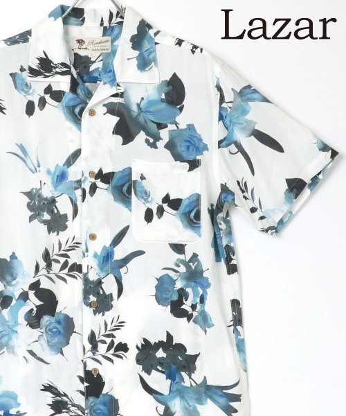 セール Lazar レーヨン アートプリント アロハシャツ 総柄シャツ オープンカラーシャツ 開襟シャツ ラザル Lazar D Fashion セール Lazar レーヨン アートプリント アロハシャツ 総柄シャツ オープンカラーシャツ 開襟シャツ ラザル Lazar D Fashion