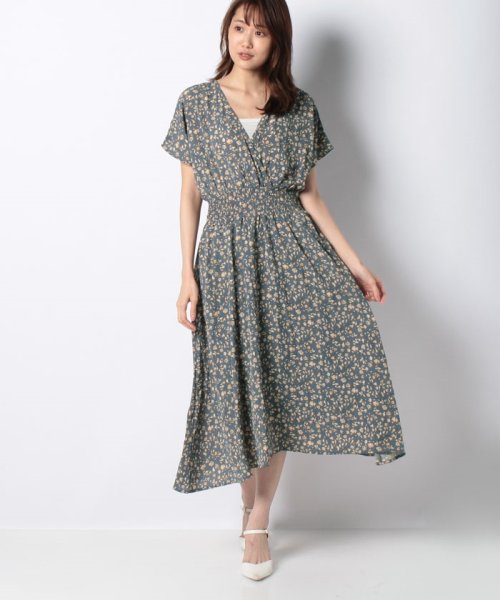 セール 花柄カシュクールワンピース オリーブデオリーブ Olive Des Olive D Fashion