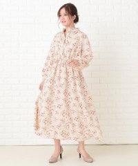 Lace Ladies/花柄フレア 長袖ロングワンピース/503355836