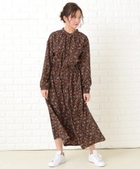 Lace Ladies/レースレディース Lace Ladies 花柄フレア 長袖ロングワンピース/503355837