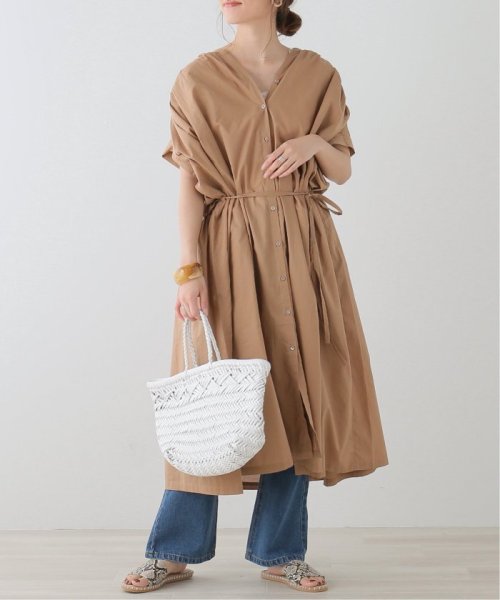 セール 綿ローンギャザー羽織りワンピース フレームスレイカズン Framesraycassin D Fashion