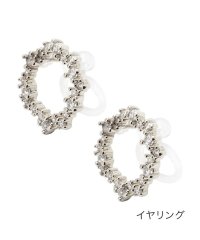 cream dot/クリームドット Cream dot. 煌めくランダムビジューのサークルピアス/イヤリング/503397159