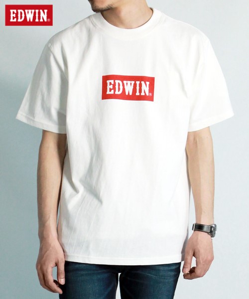 セール30%OFF】【EDWIN】 エドウィン ボックスロゴ 半袖 Tシャツ 
