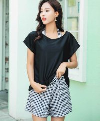 OSYAREVO/オシャレボ OSYAREVO 【ネット限定】ホルターネック タンキニ ４点セット 水着 セットアップ/503393453